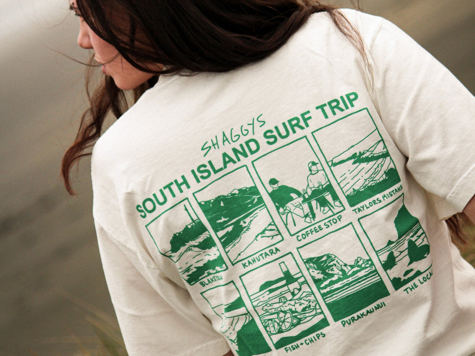 SOUTH ISLAND SURF T - SHIRT - Shaggy