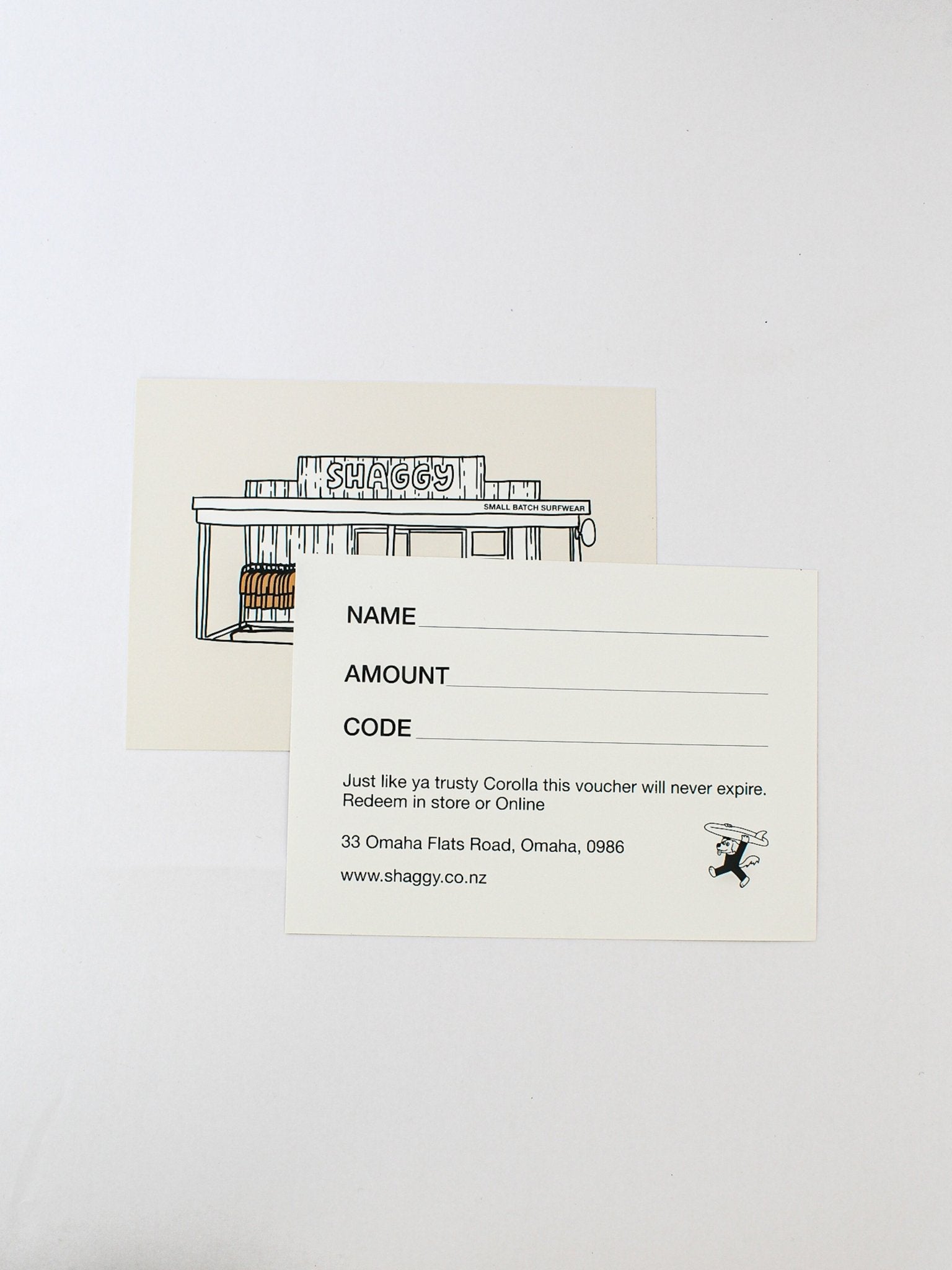 PHYSICAL GIFT CARD - Shaggy