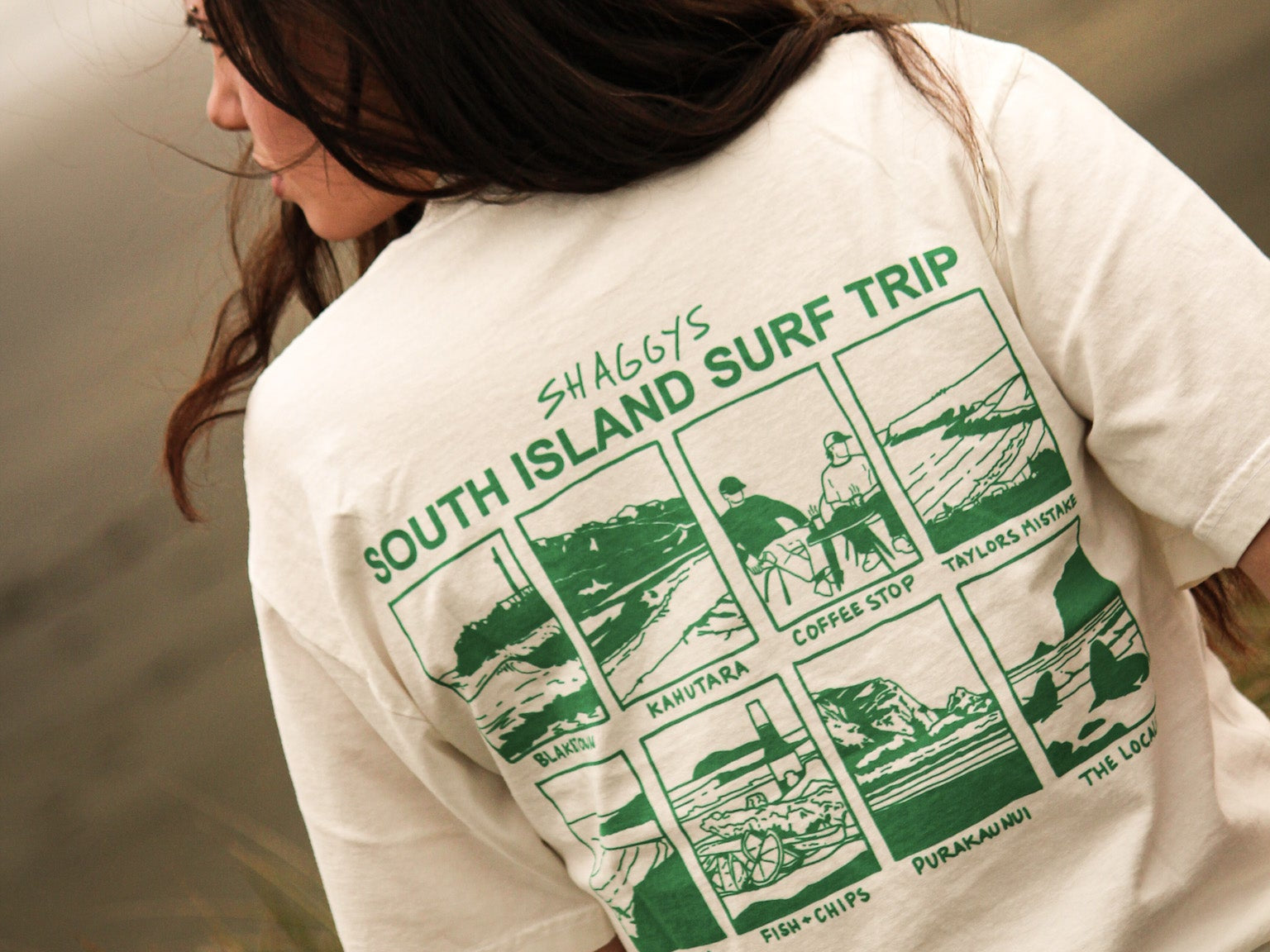 SOUTH ISLAND SURF T - SHIRT - Shaggy