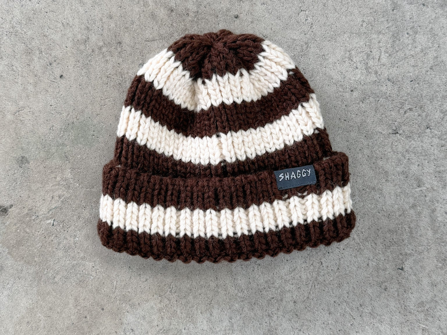 STRIPE BEANIE - Shaggy