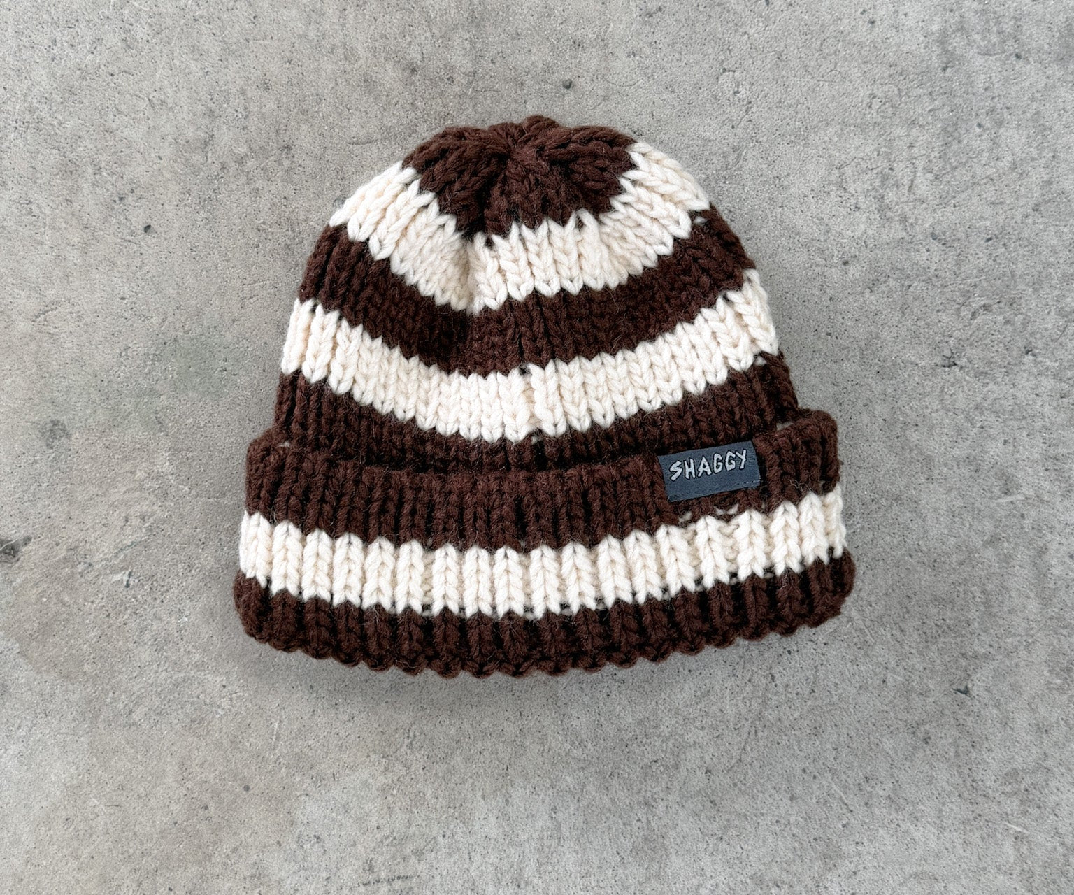 STRIPE BEANIE - Shaggy
