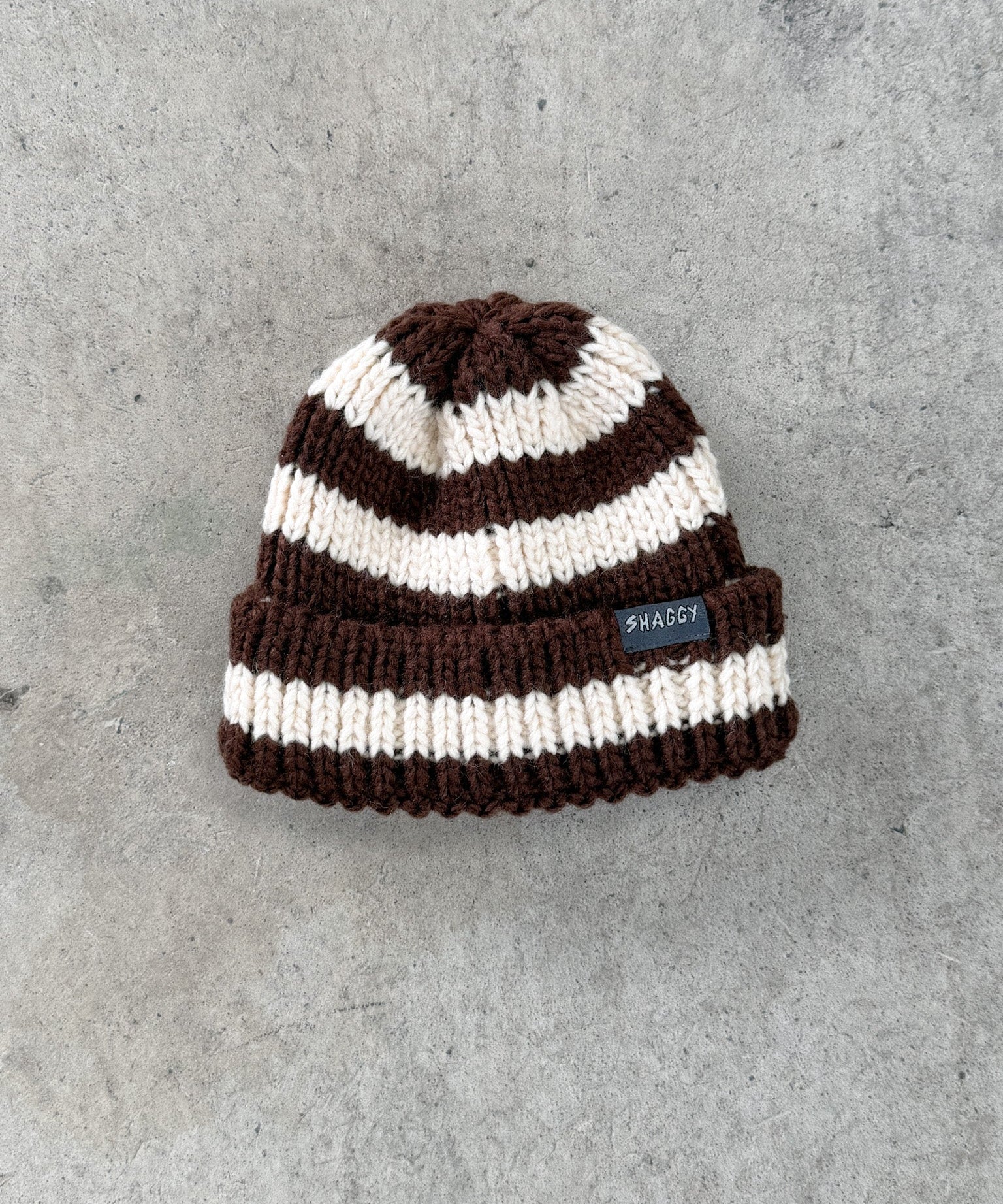 STRIPE BEANIE - Shaggy