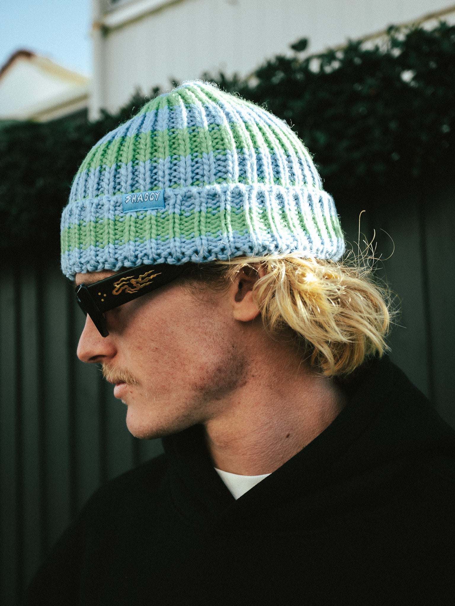 STRIPE BEANIE - Shaggy
