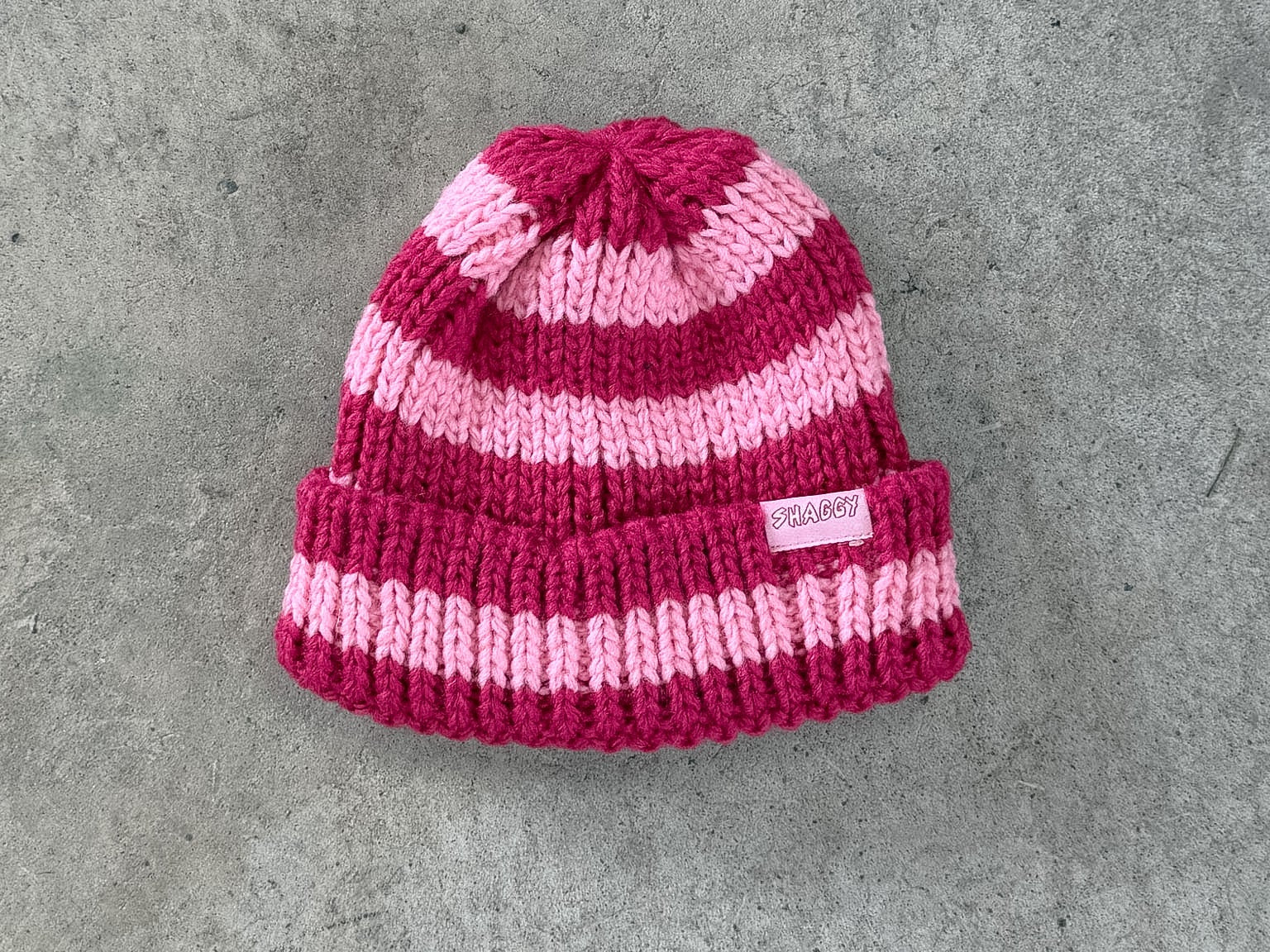 STRIPE BEANIE - Shaggy