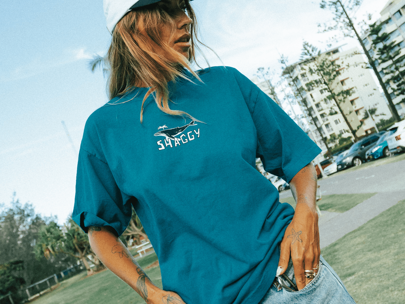 WHALES T - SHIRT - Shaggy